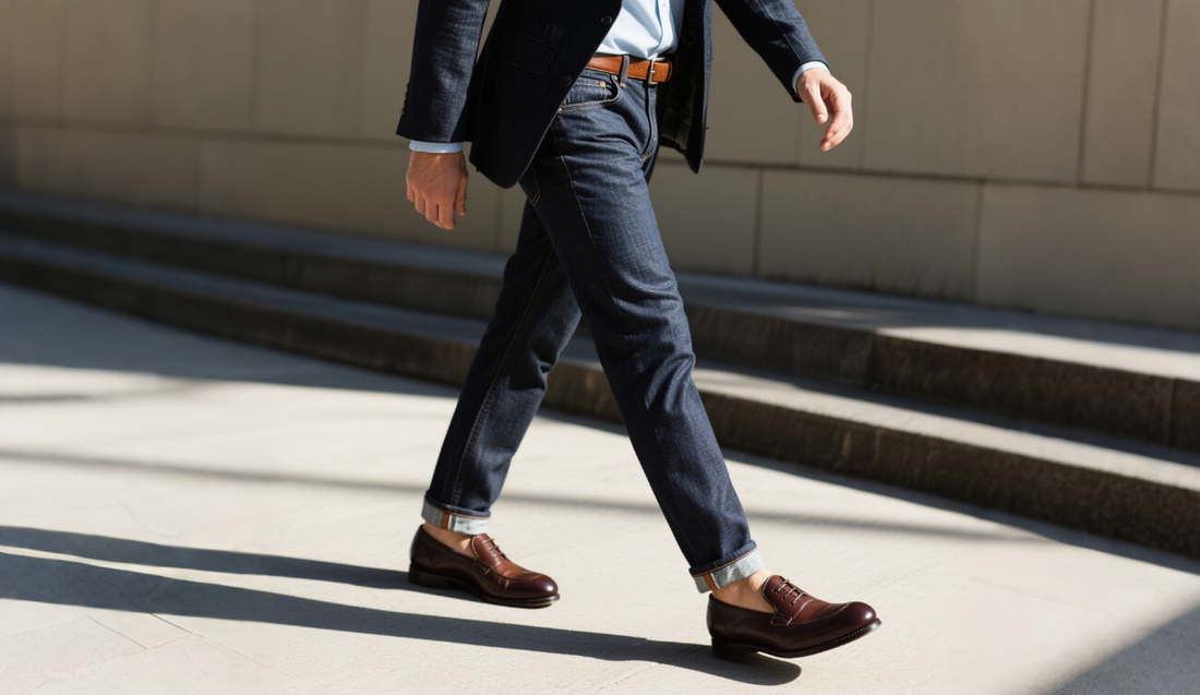 Mastering the Art of Wearing Dress Shoes with Jeans