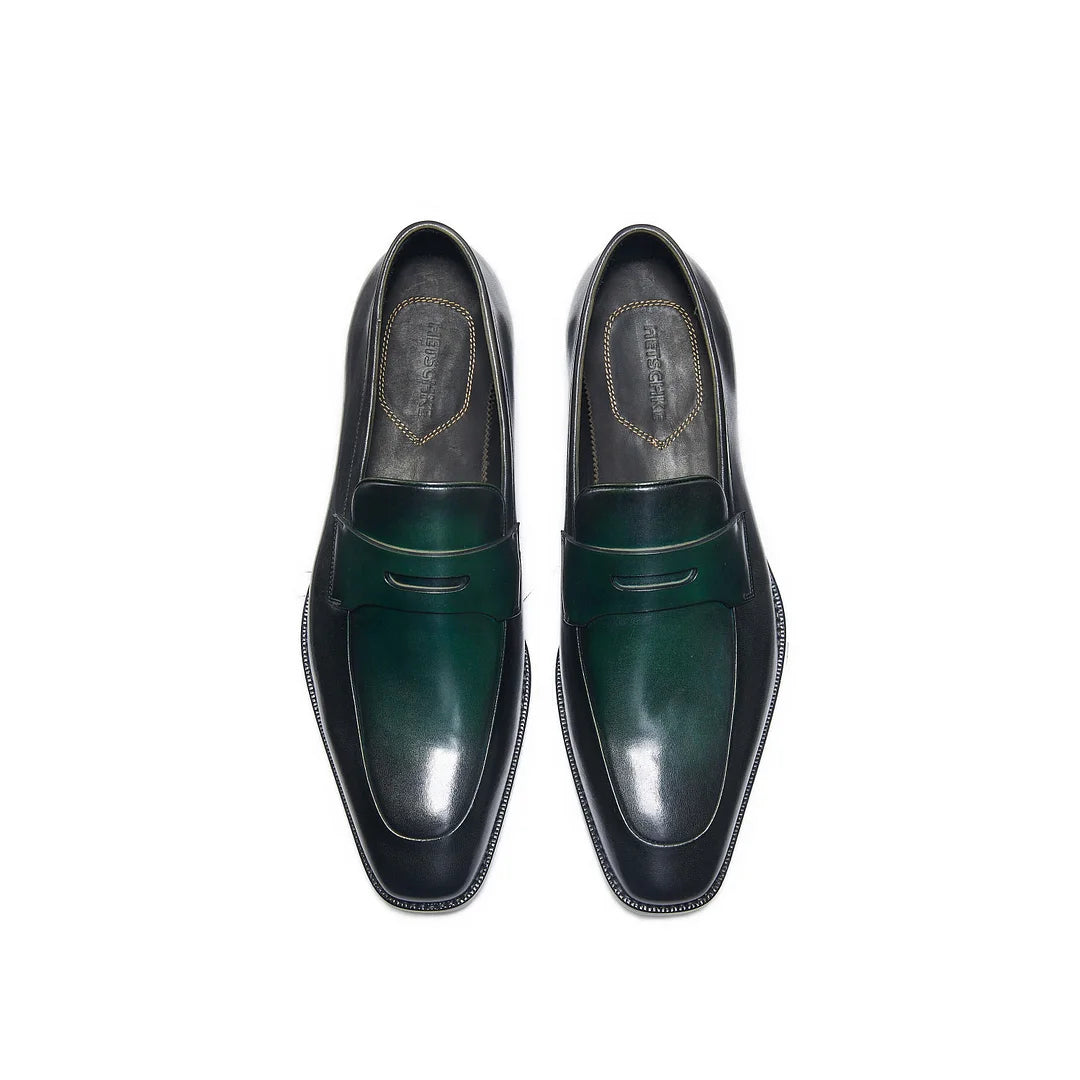 Hetschke Wide Toe Penny Calf Loafer