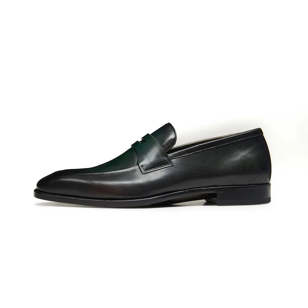 Hetschke Wide Toe Penny Calf Loafer