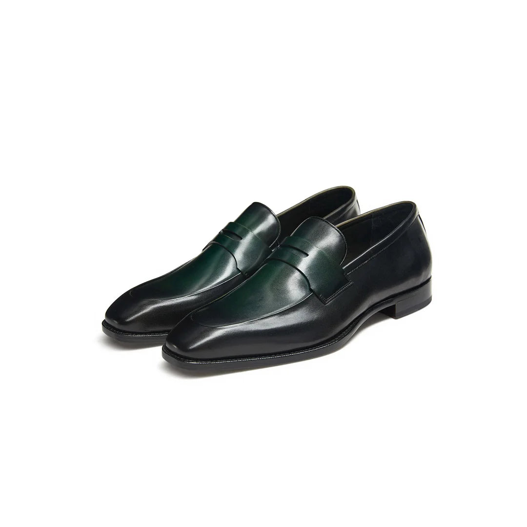 Hetschke Wide Toe Penny Calf Loafer
