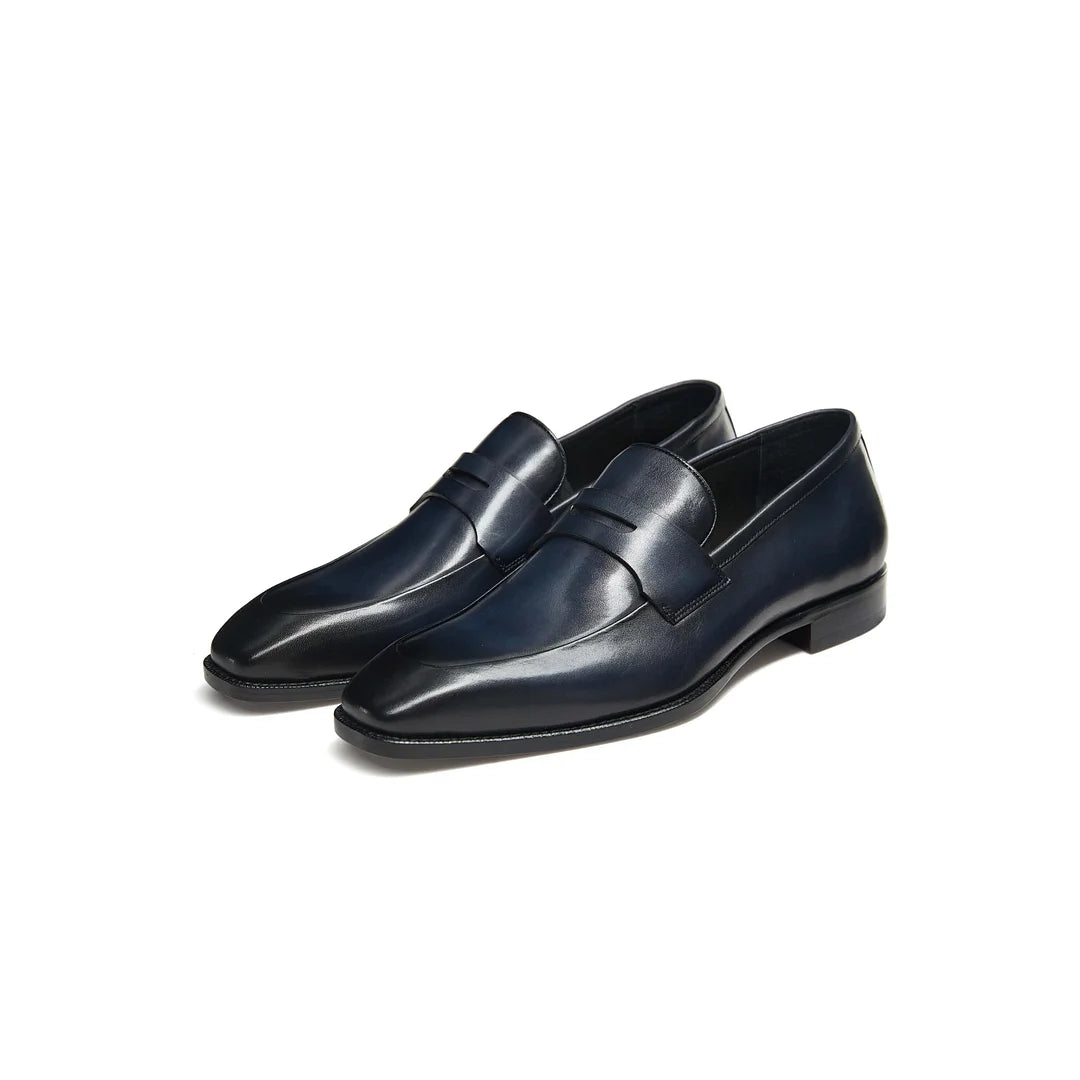 Hetschke Wide Toe Penny Calf Loafer